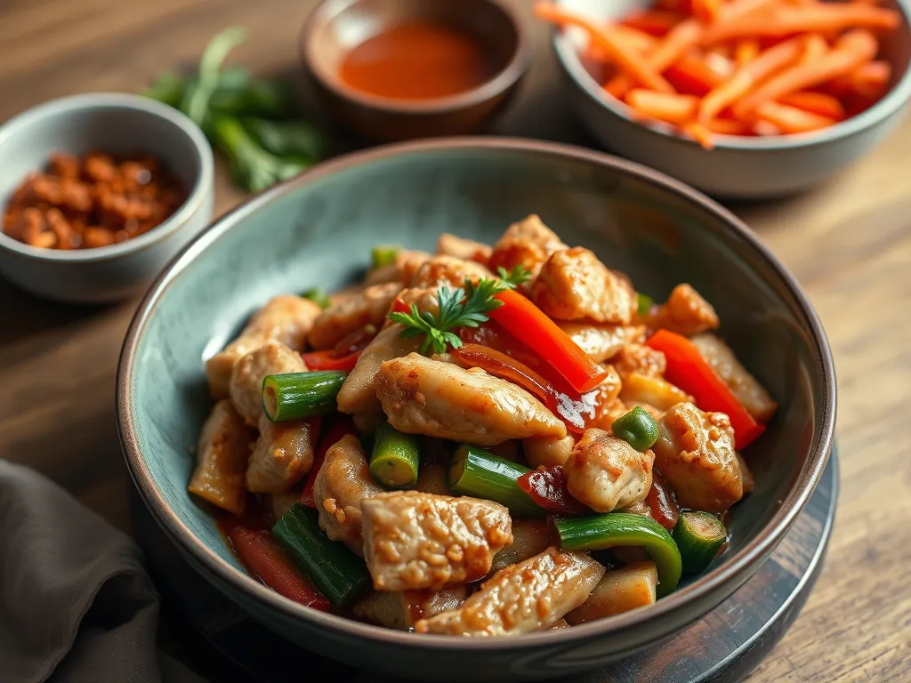 Chinese New Year Chicken Stir-Fry