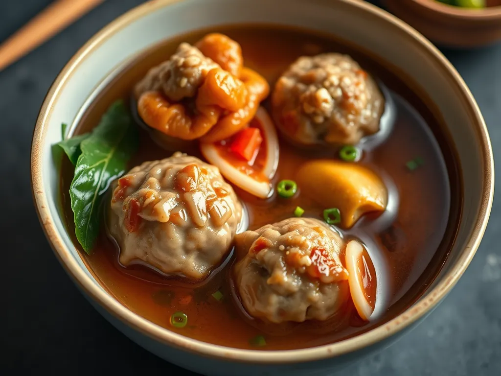 Chinese New Year Lion's Head Meatballs