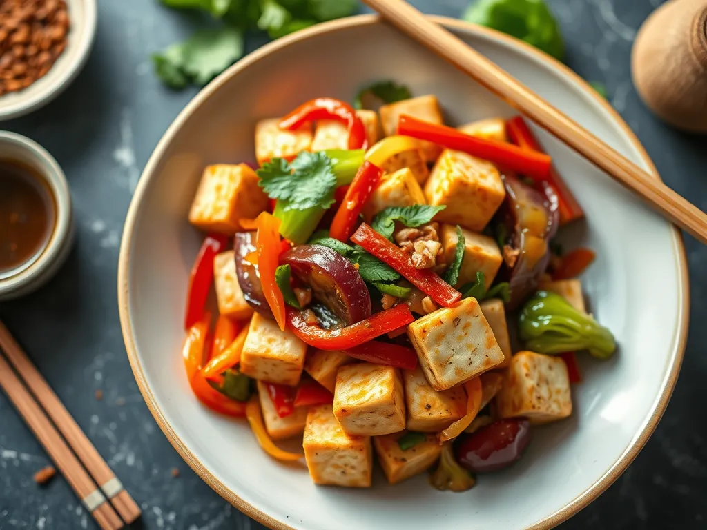 Chinese New Year Tofu Stir-Fry