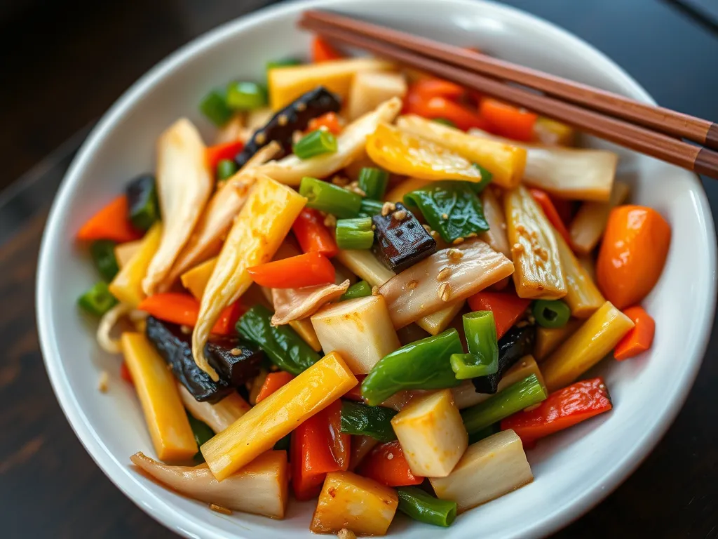 Chinese New Year Vegetable Stir-Fry